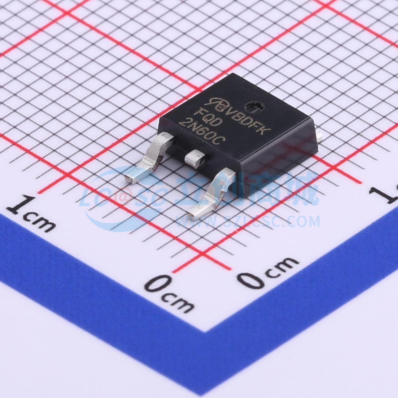 点击查看大图 FQD2N60C-VB实物图