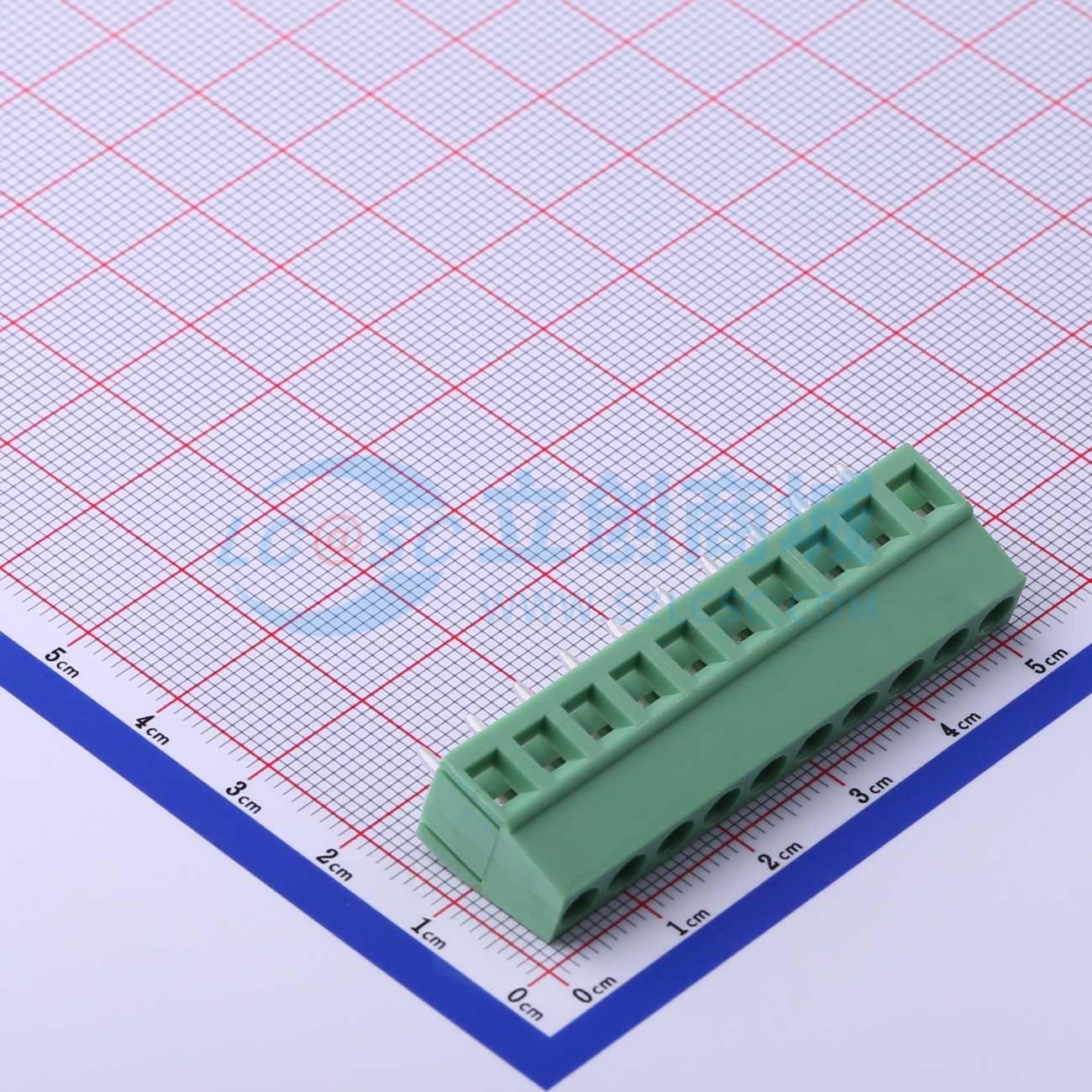 DB128V-5.0-10P-GN-S实物图