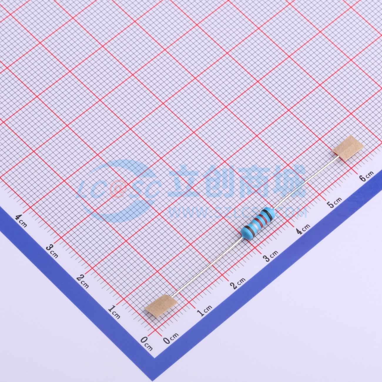 点击查看大图 MF1/2W-0.22Ω±1%T52实物图