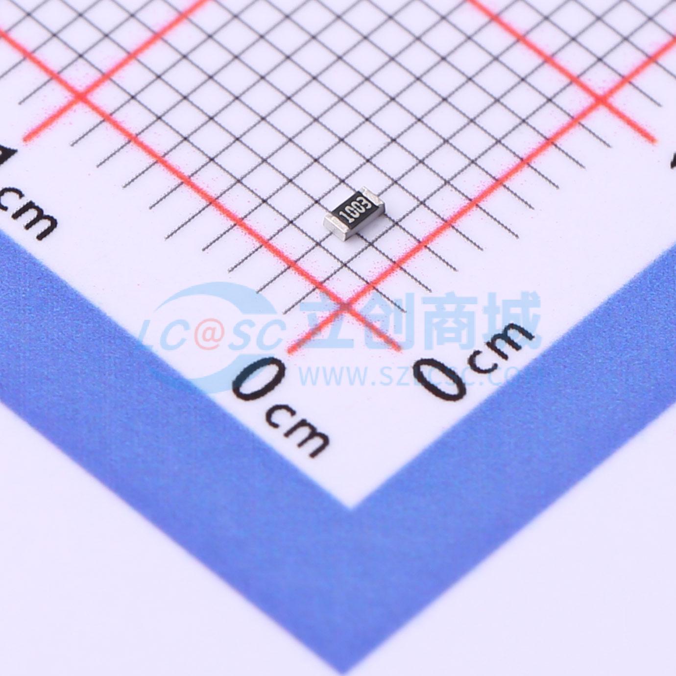 点击查看大图 CRCW0603100KFKEAC实物图