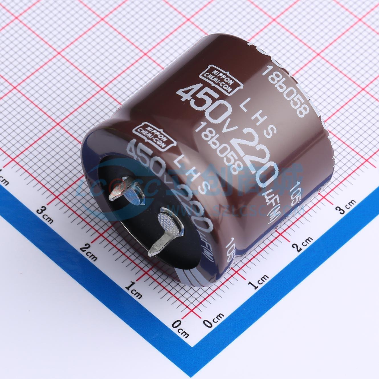 点击查看大图 ELHS451VSN221MR25S实物图