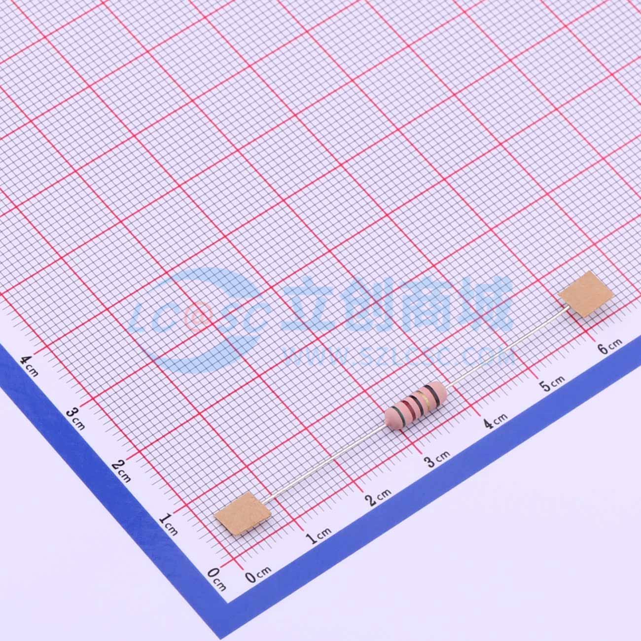 点击查看大图 KNP1WS-51Ω±5%-2T52实物图