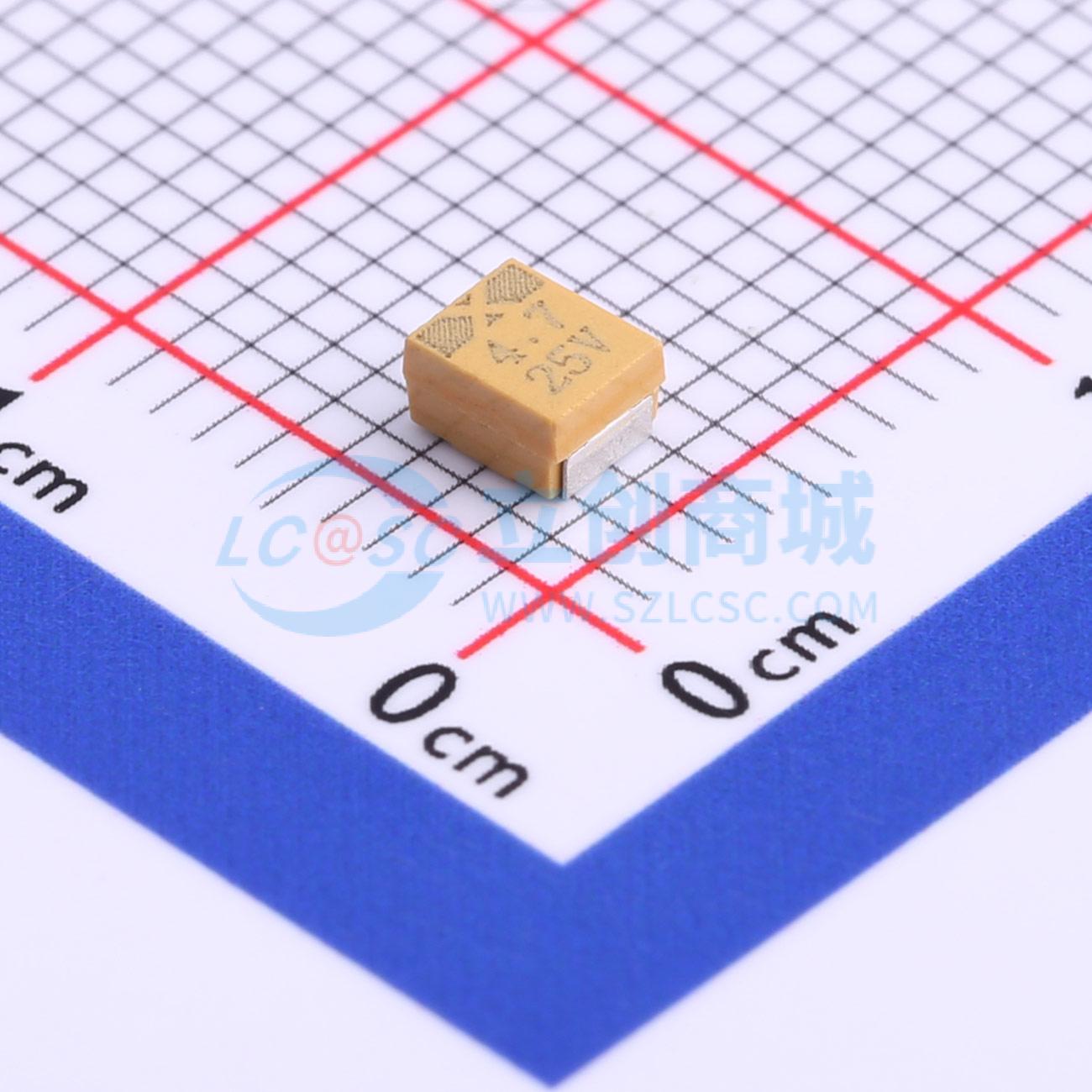 点击查看大图 CA45-B-25V-4.7uF-K实物图