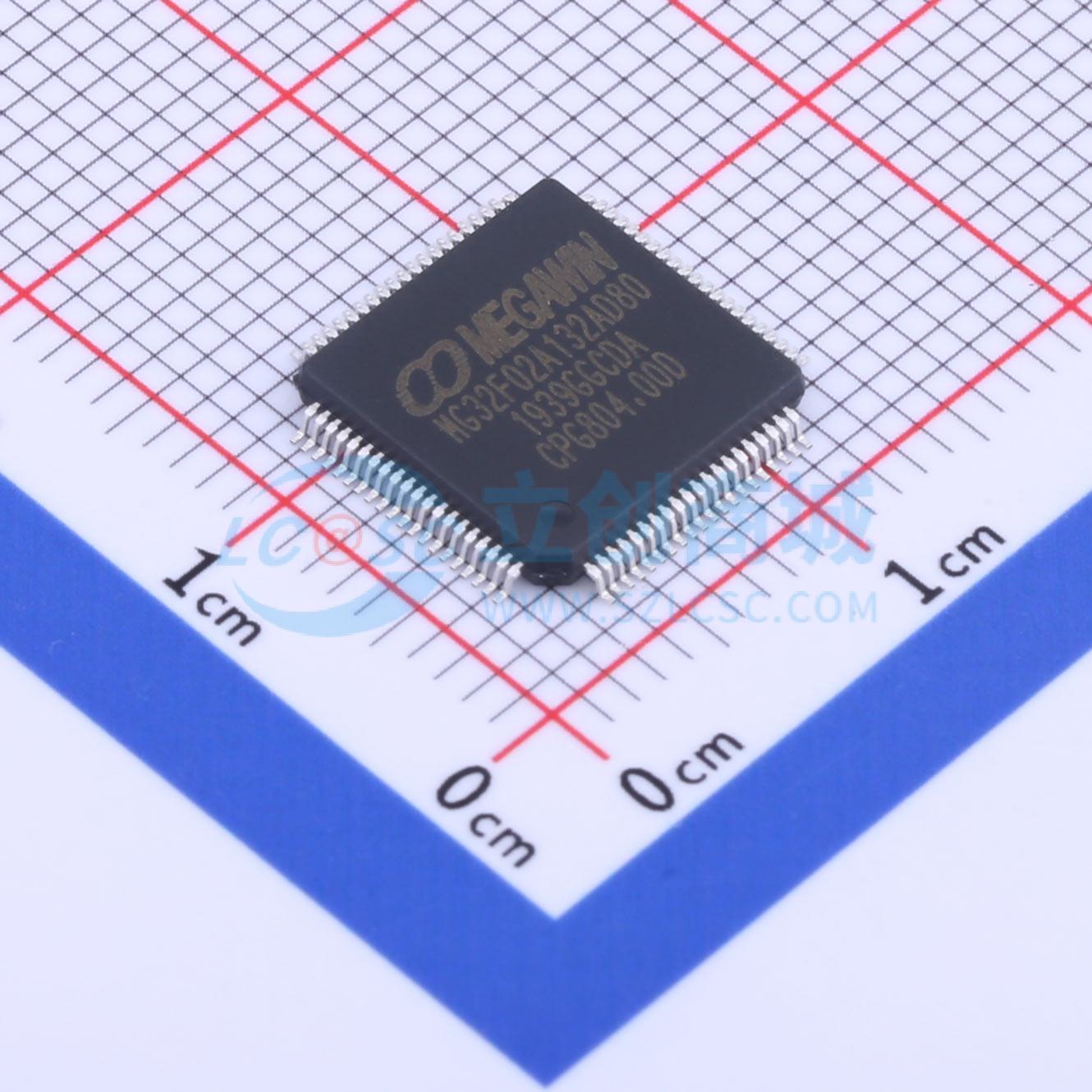 点击查看大图 MG32F02A132AD80实物图