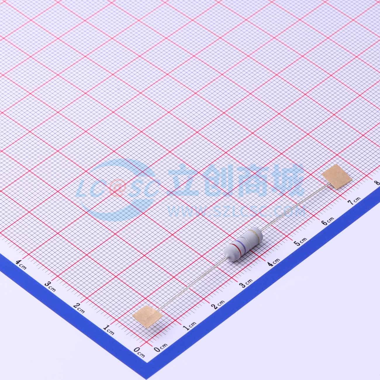 点击查看大图 MO1W-0Ω27±5%-6T63实物图