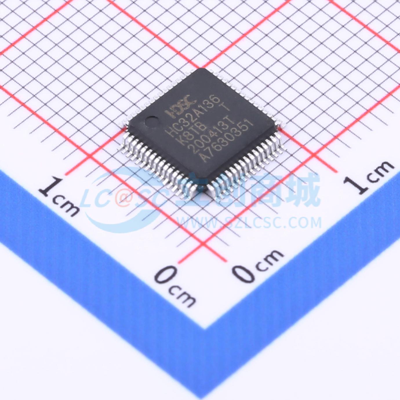 点击查看大图 HC32A136K8TB-LQ64实物图