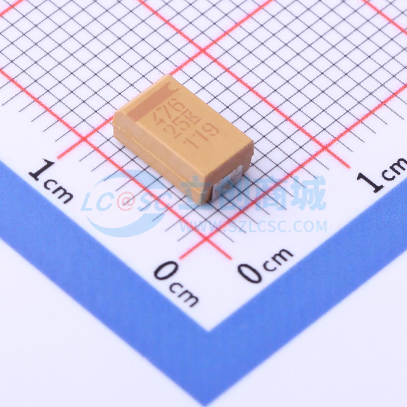 T491D476M025AT实物图