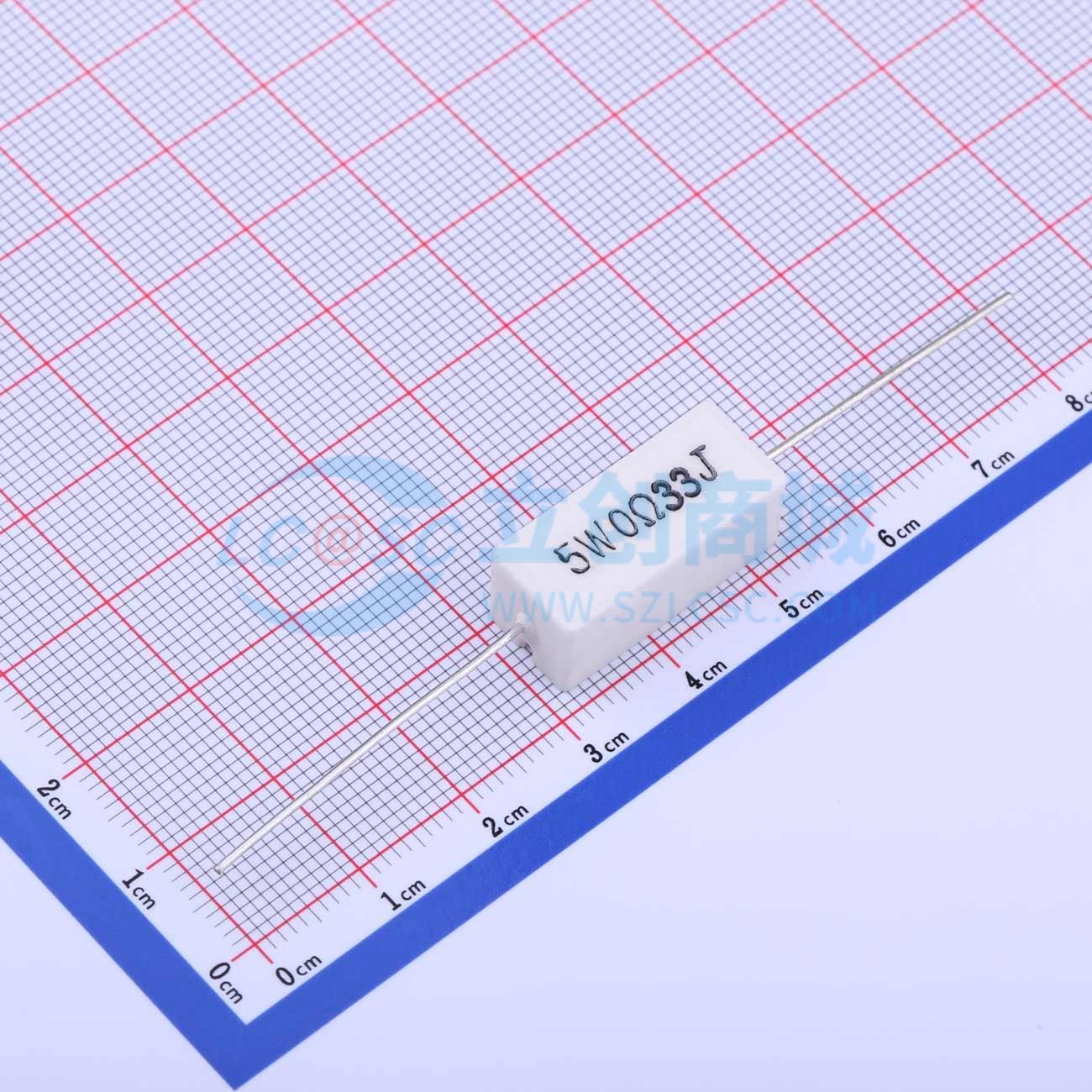 点击查看大图 CR-L5W-0.33ΩJ实物图