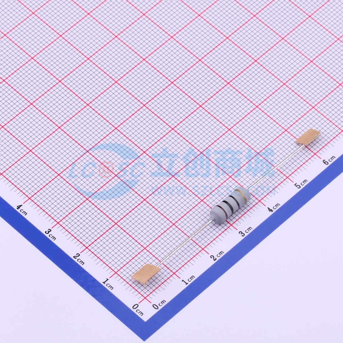 点击查看大图 MO1W-10Ω±5%-TT52实物图