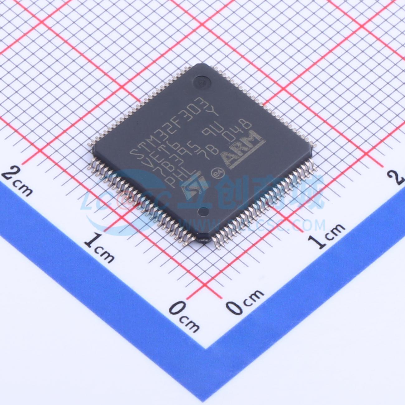点击查看大图 STM32F303VET6实物图