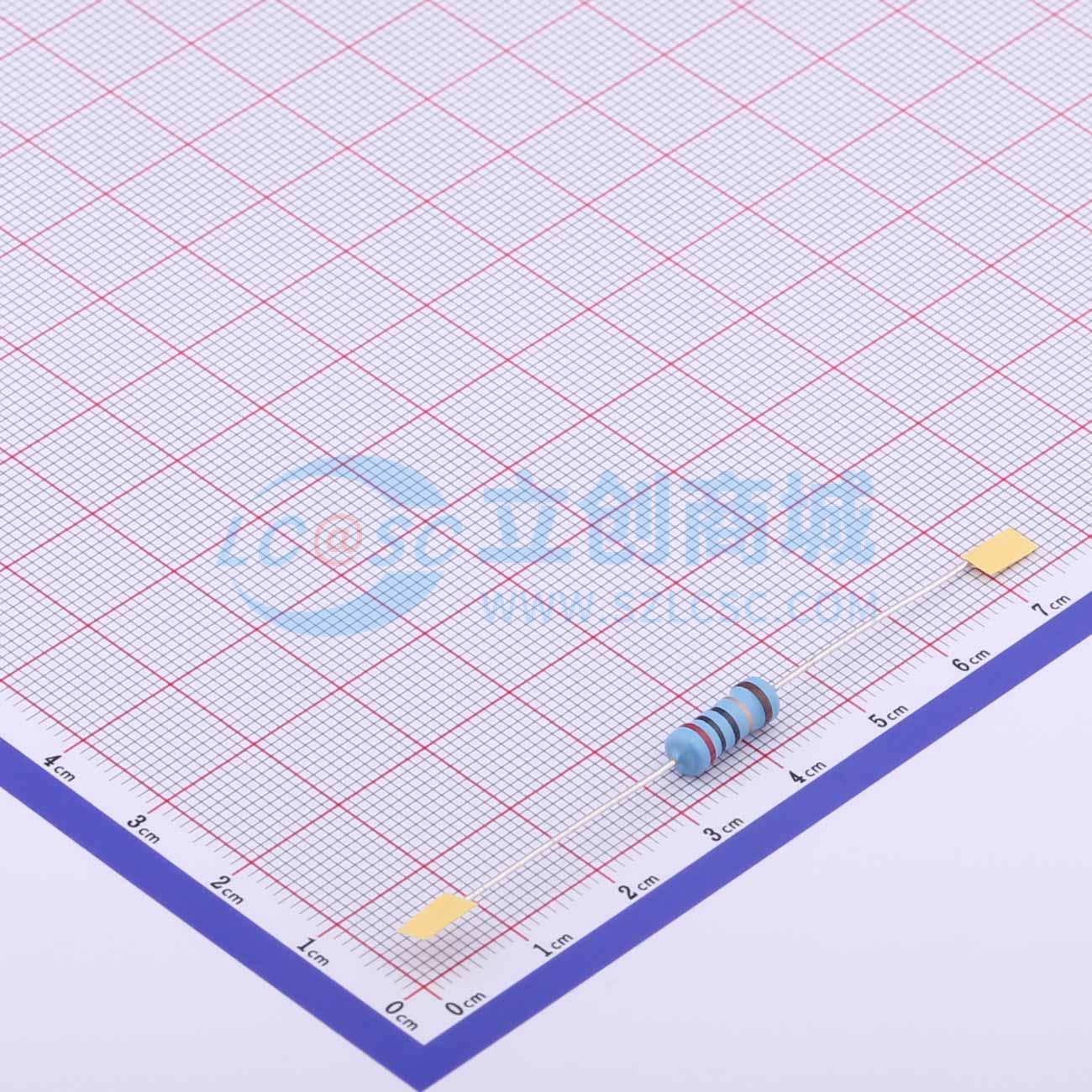 点击查看大图 MF1W-20Ω±1%T实物图