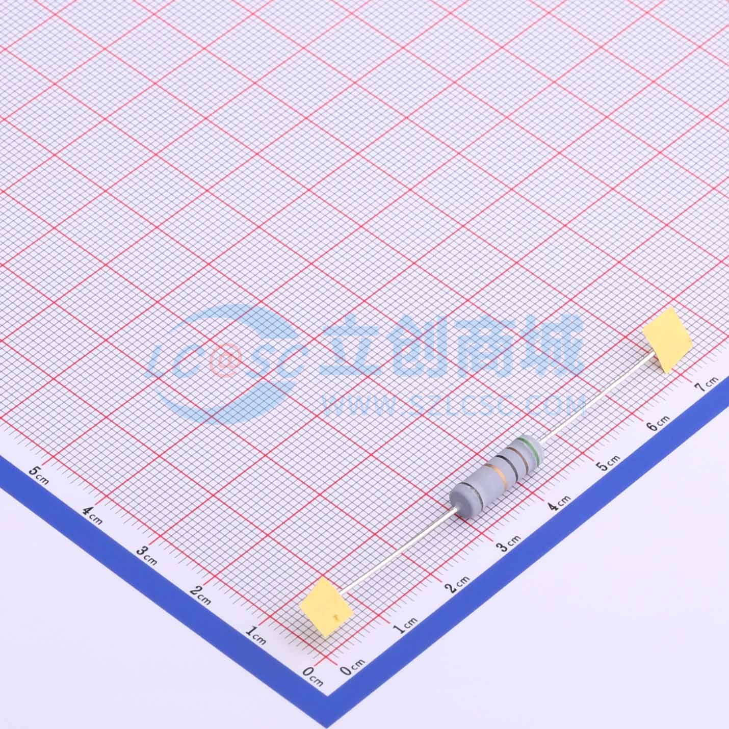 点击查看大图 KNP3WS-51Ω±5%T实物图