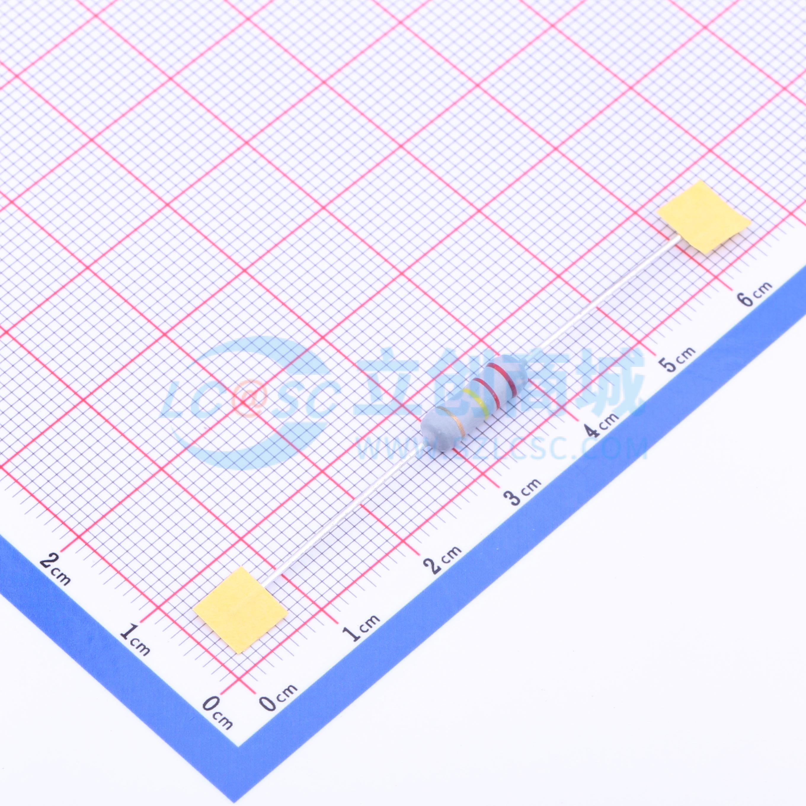 点击查看大图 RI40-1W-220KΩ±5%T实物图