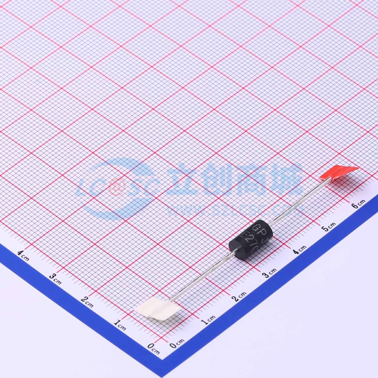 点击查看大图 1.5KE27CA/B实物图