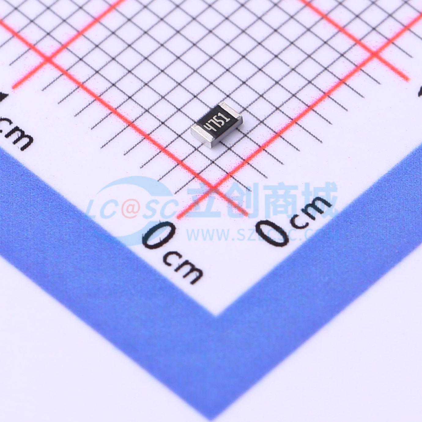 点击查看大图 CRCW08054K75FKEAC实物图
