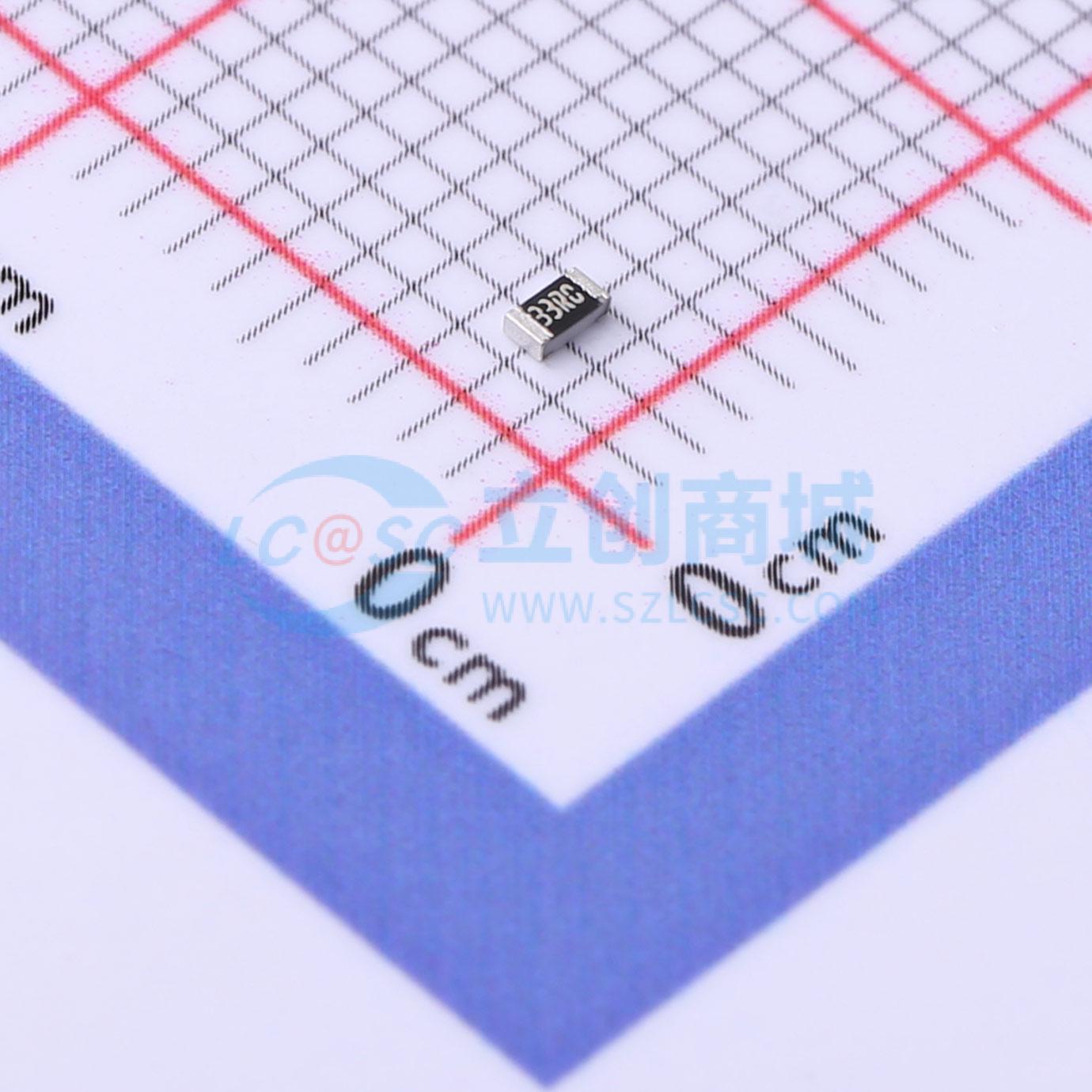 点击查看大图 CRCW060333R0FKEAC实物图