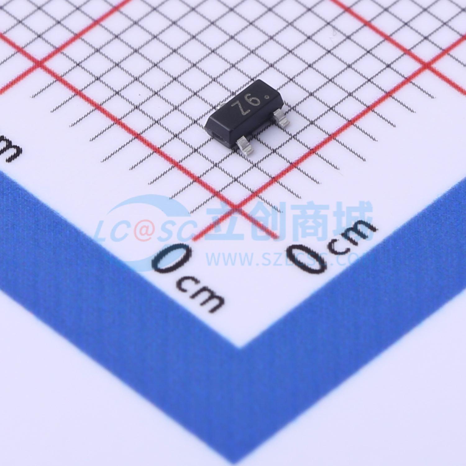 点击查看大图 BZX84B7V5实物图