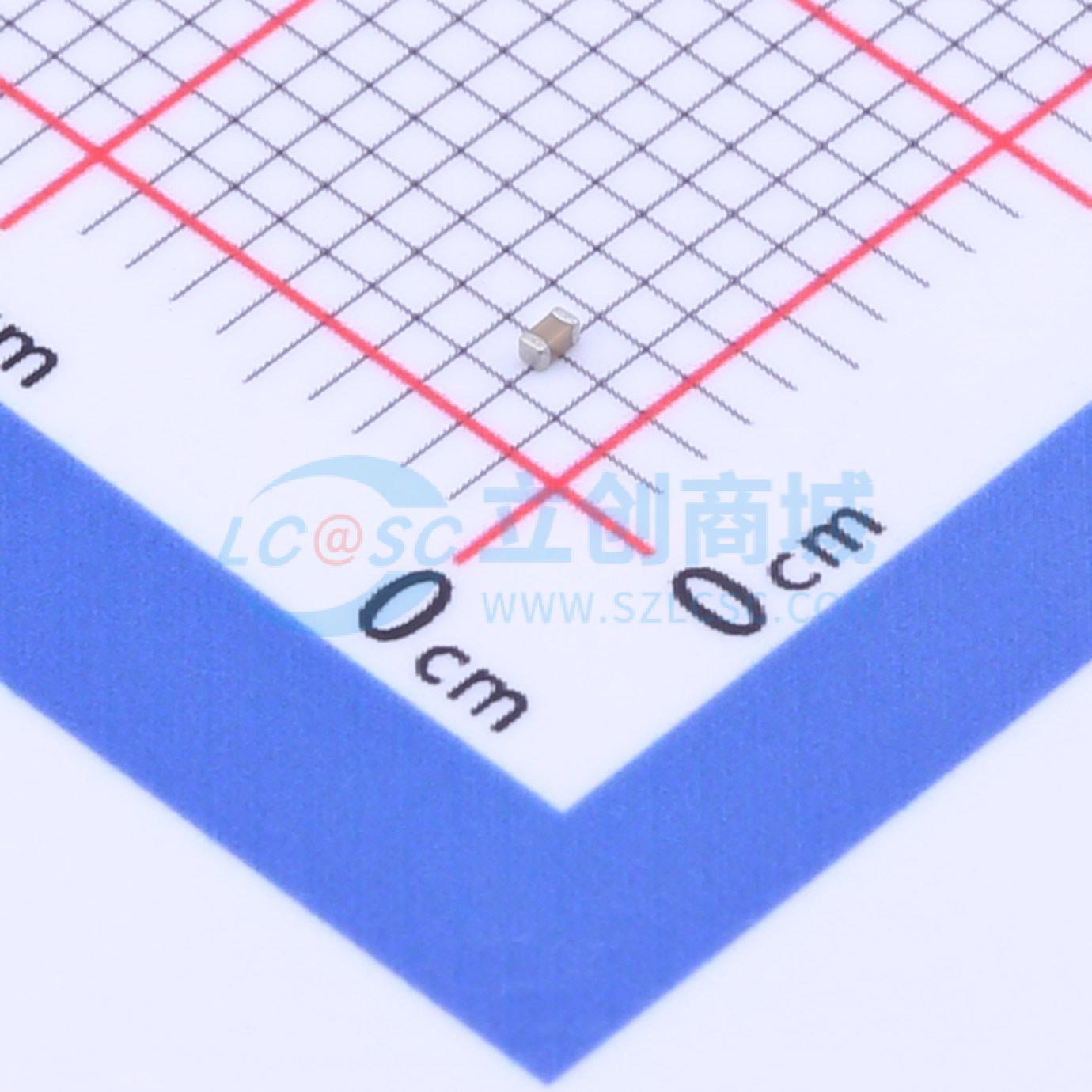 点击查看大图 0402B183K250NT实物图