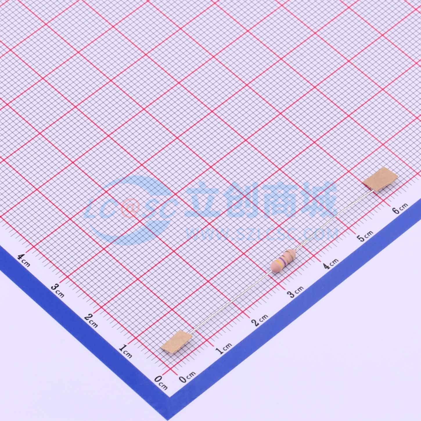 点击查看大图 MO1/2WS-4Ω7±5%-OT52实物图