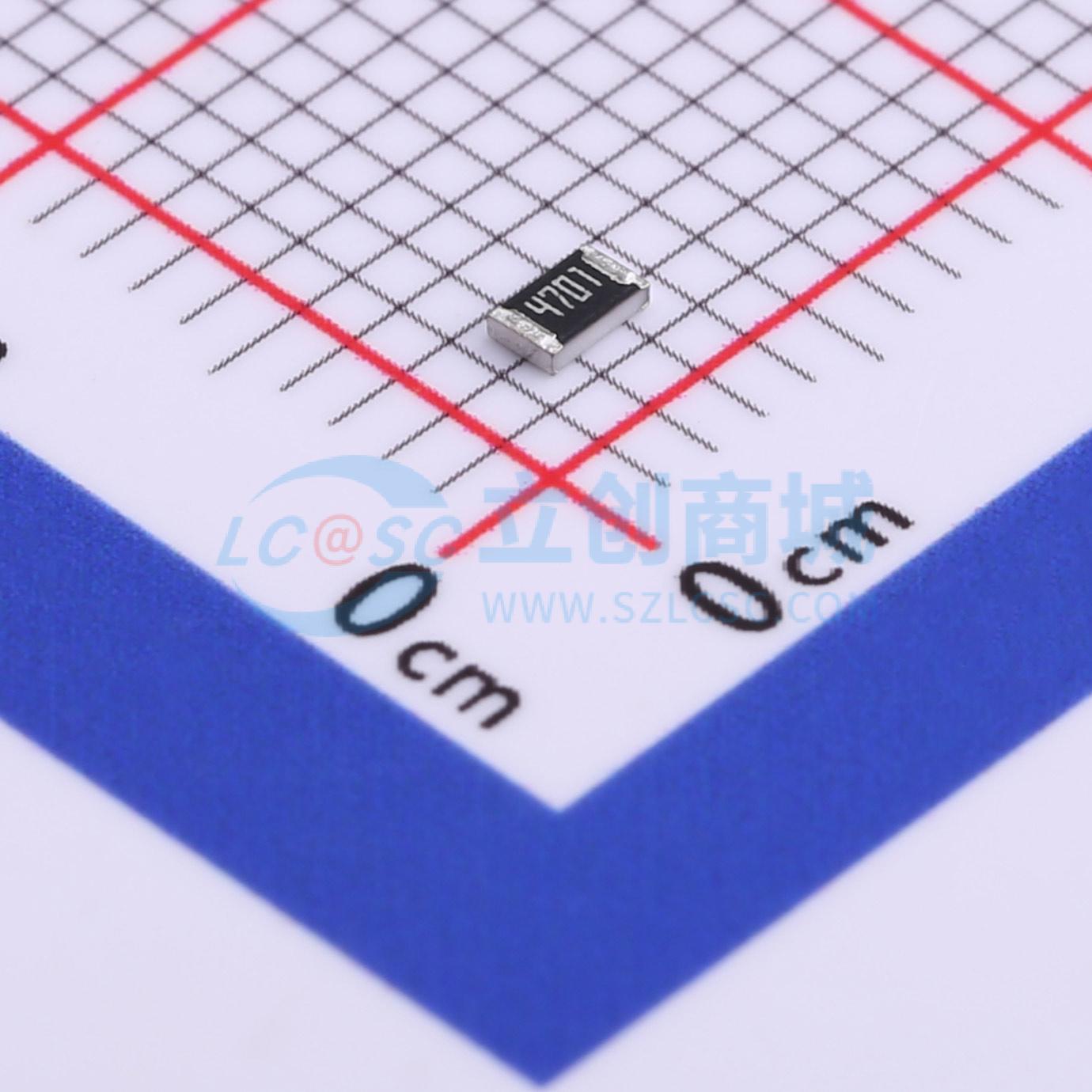 点击查看大图 RT0805CRE074K7L实物图