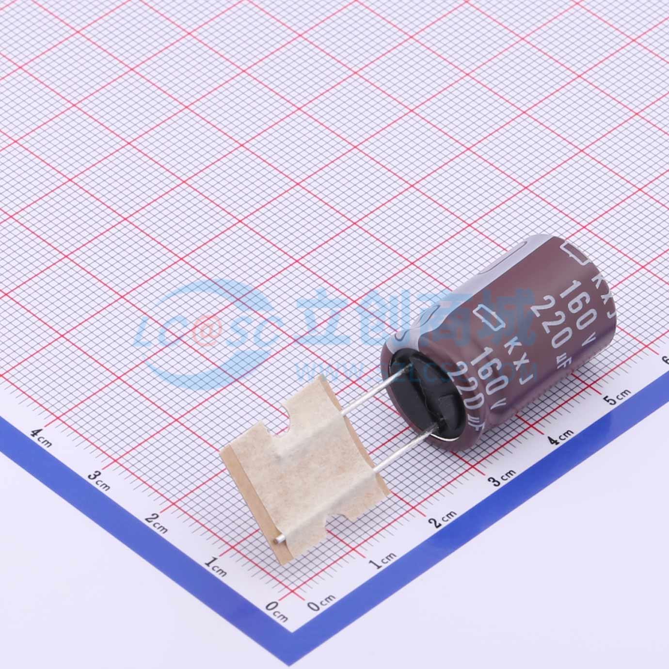 点击查看大图 EKXJ161ETD221ML25S实物图