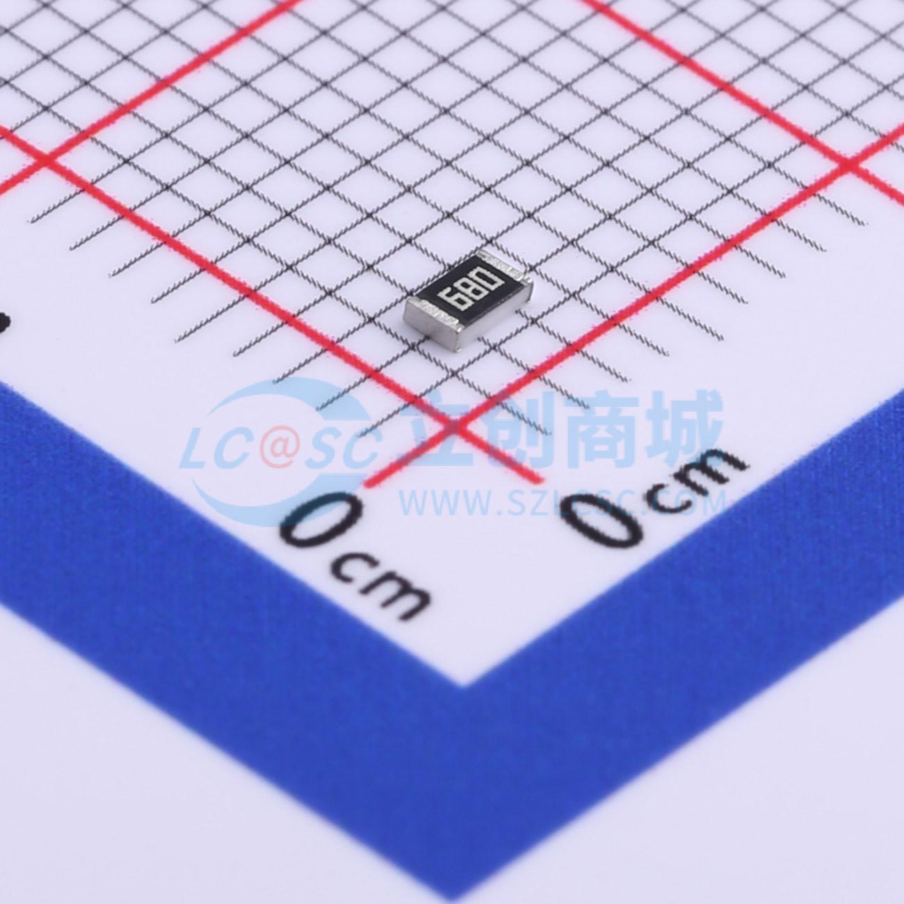 点击查看大图 RC0805JR-7W68RL实物图