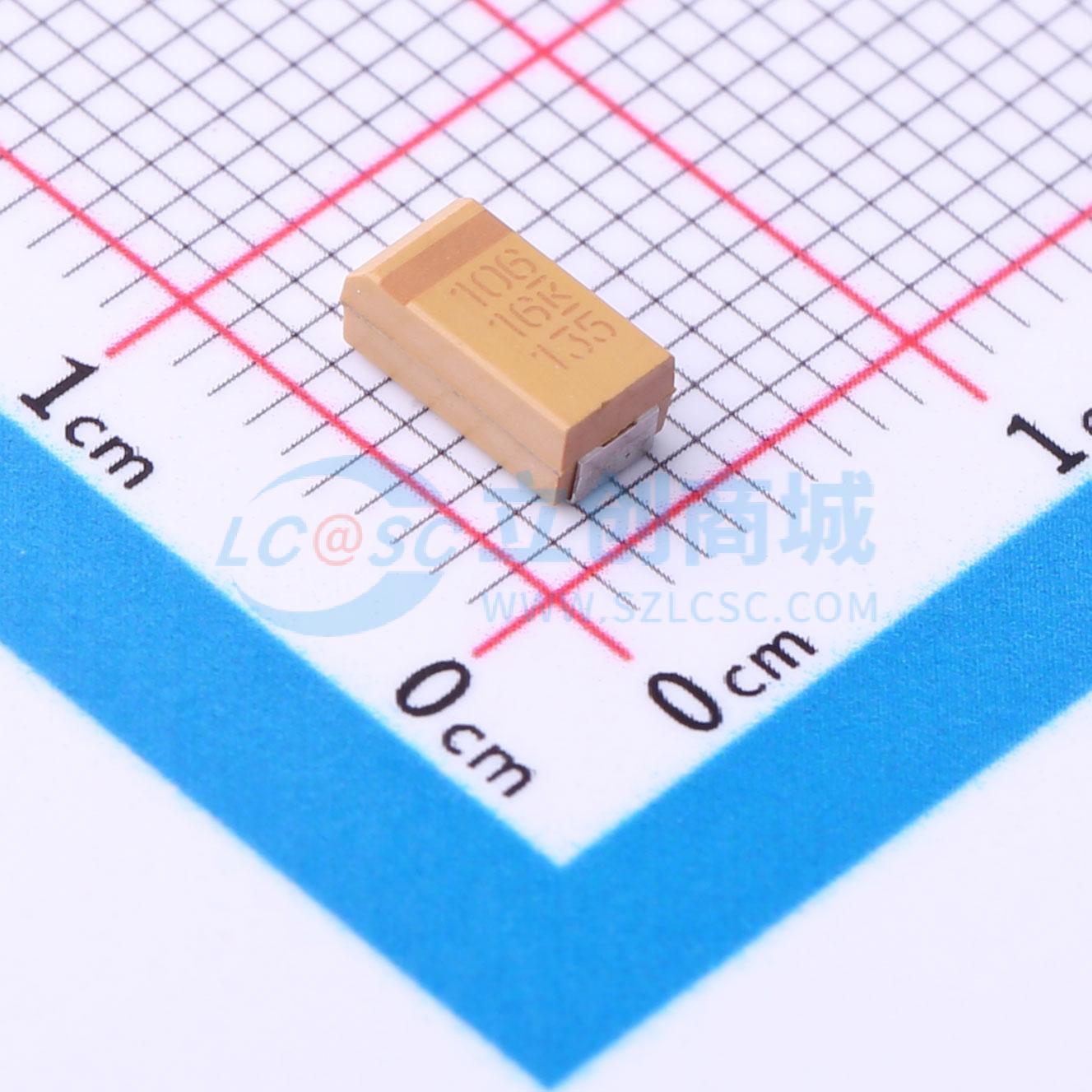 点击查看大图 T491C106M016AT实物图