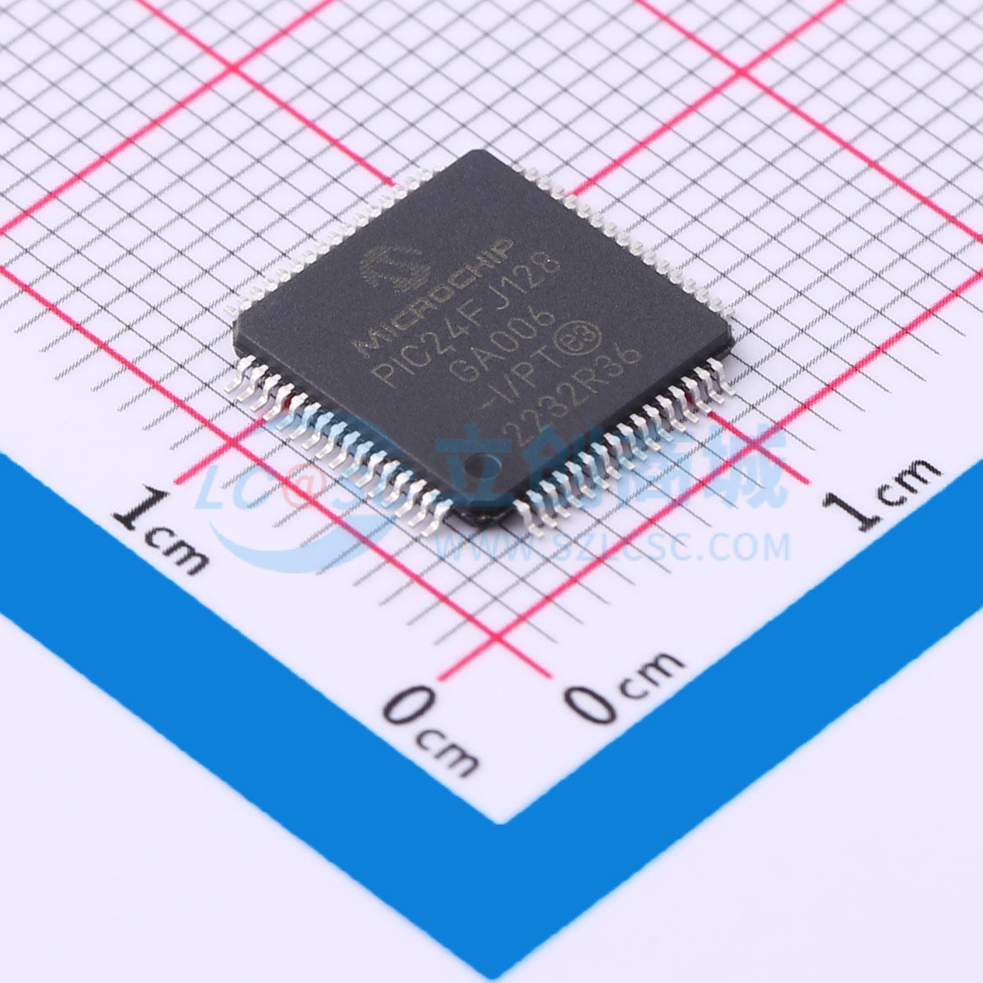 点击查看大图 PIC24FJ128GA006-I/PT实物图