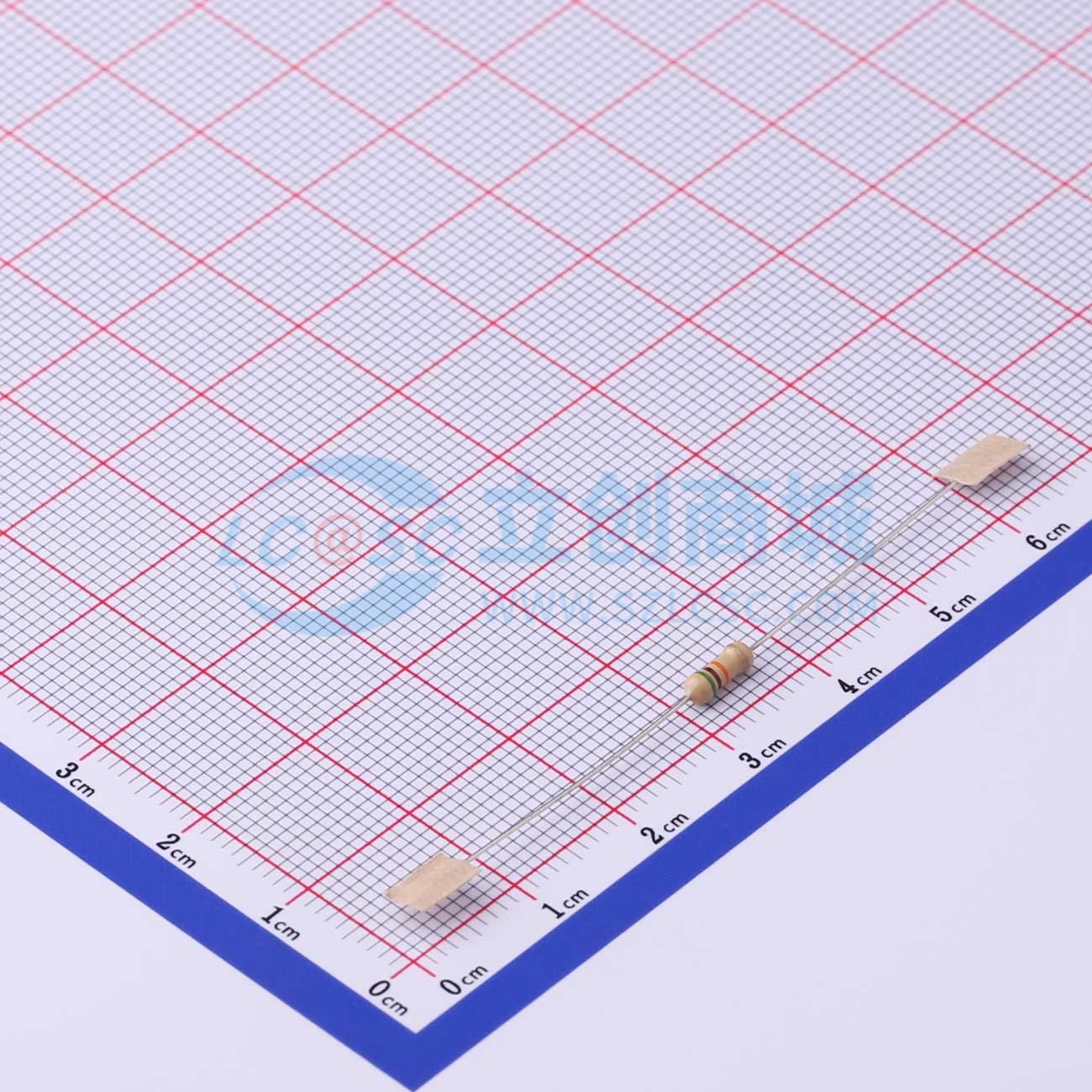 CF1/4W-51KΩ±5%T52实物图