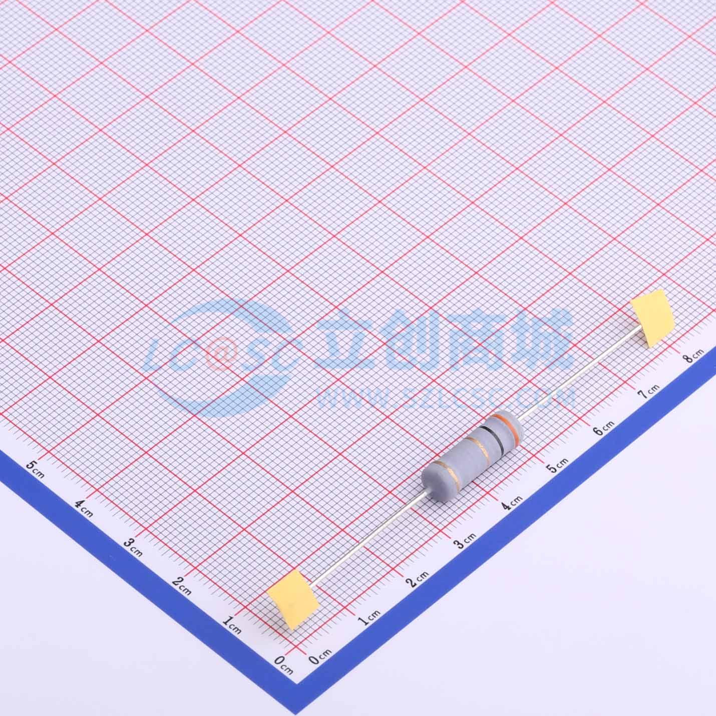 点击查看大图 MOF5WS-3Ω±5%T实物图