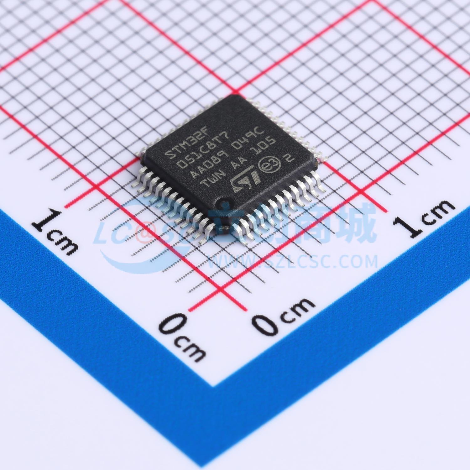 点击查看大图 STM32F051C8T7TR实物图