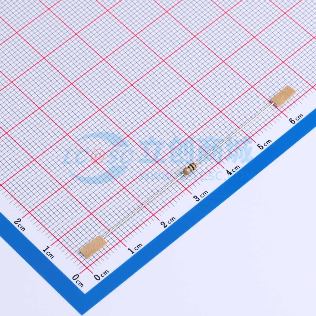 点击查看大图 RD 1/8W 10R J T/B实物图