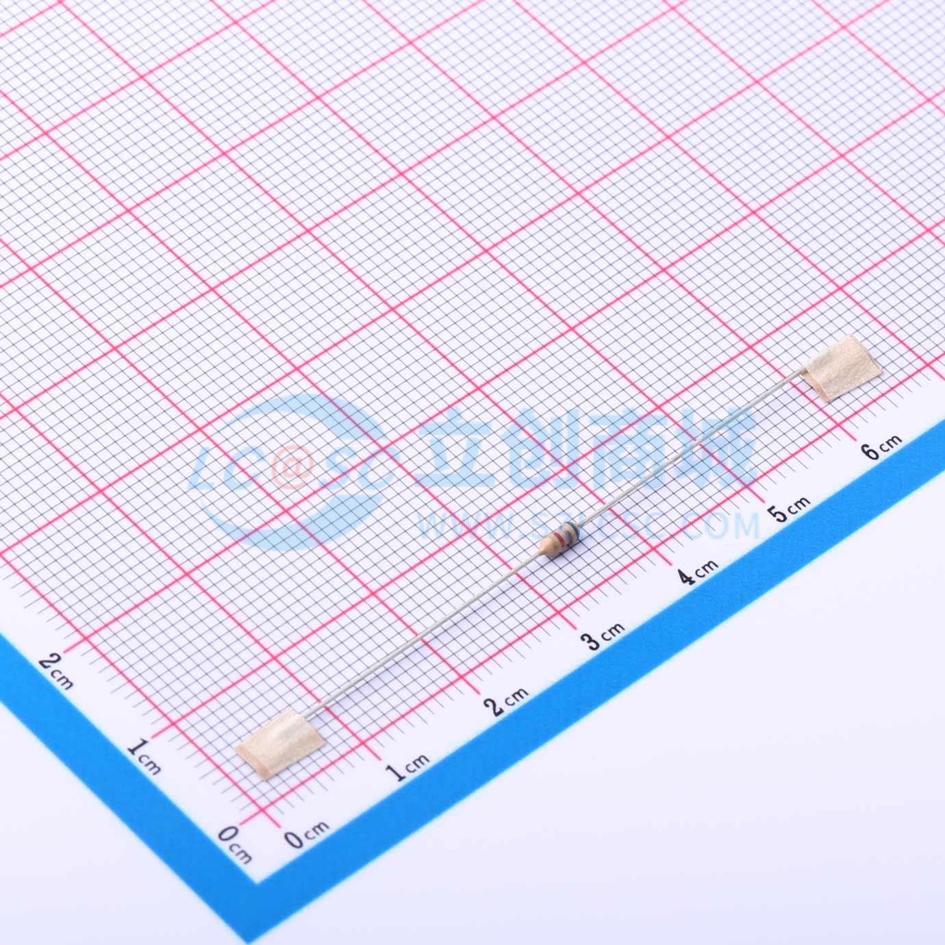 点击查看大图 CR1/8W-6K8±5%-ST52实物图