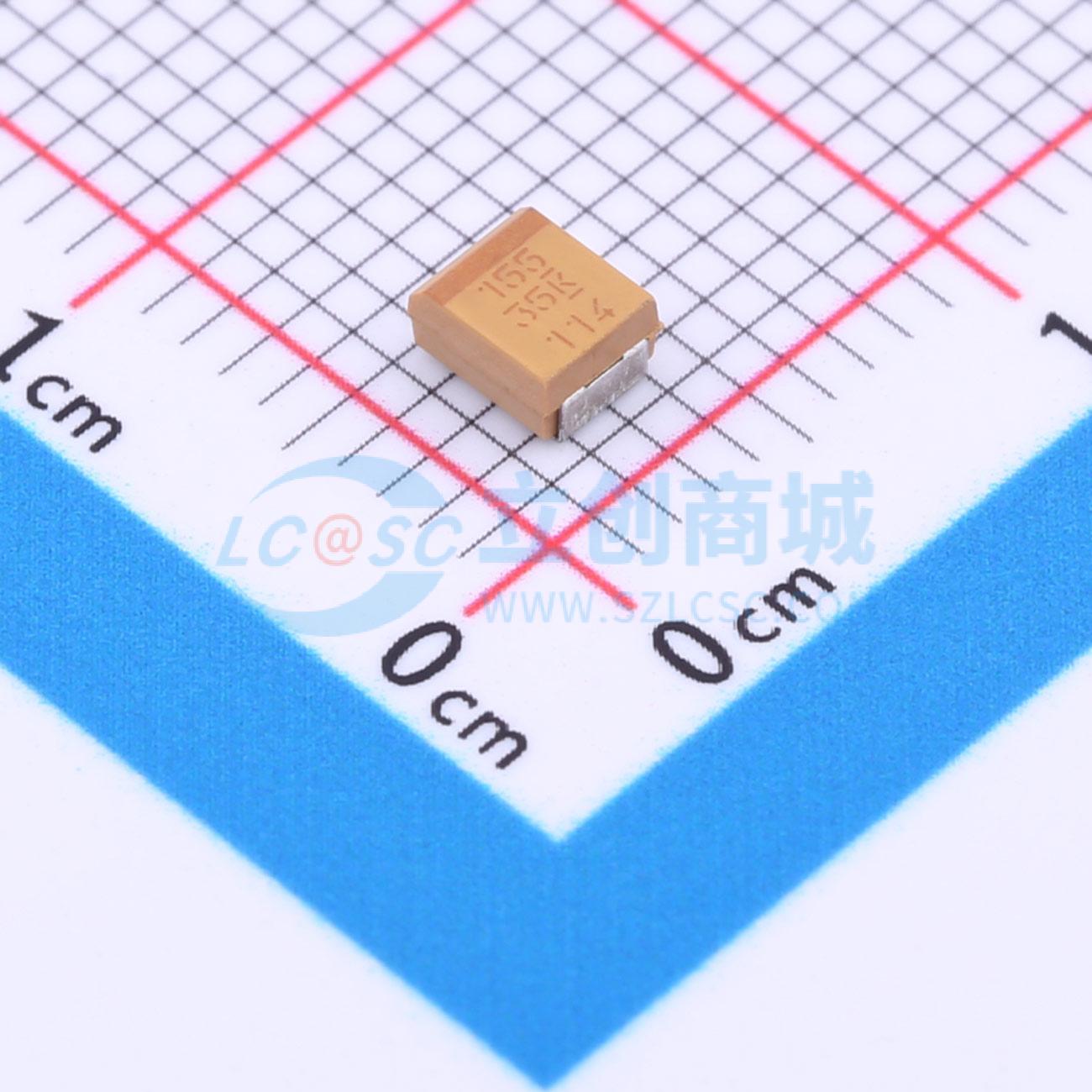 点击查看大图 T491B155K035AT实物图