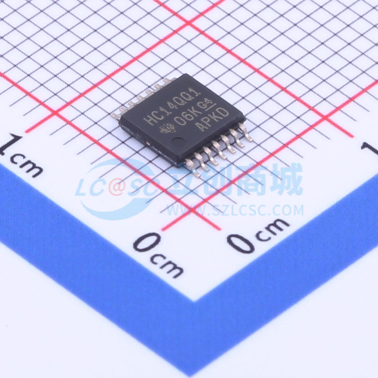 点击查看大图 SN74HC14QPWRQ1实物图