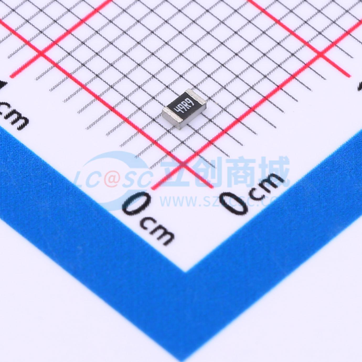 点击查看大图 TR0805D49R9P0550Z实物图