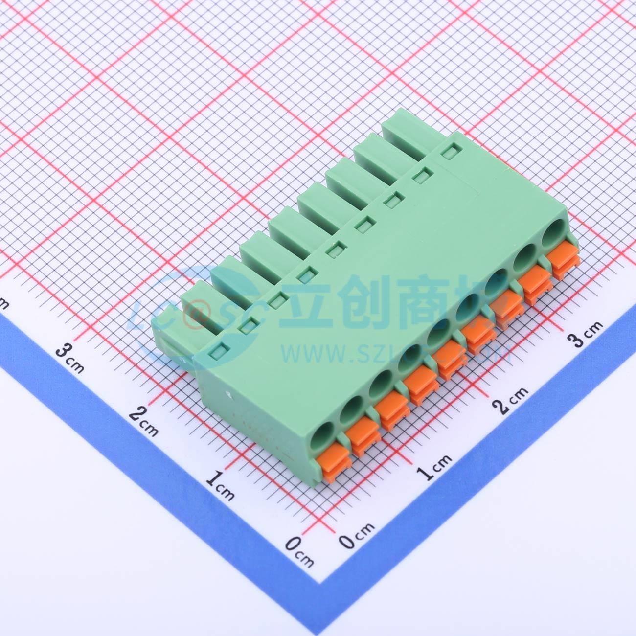 点击查看大图 DB2EKN-3.81-9P-GN实物图