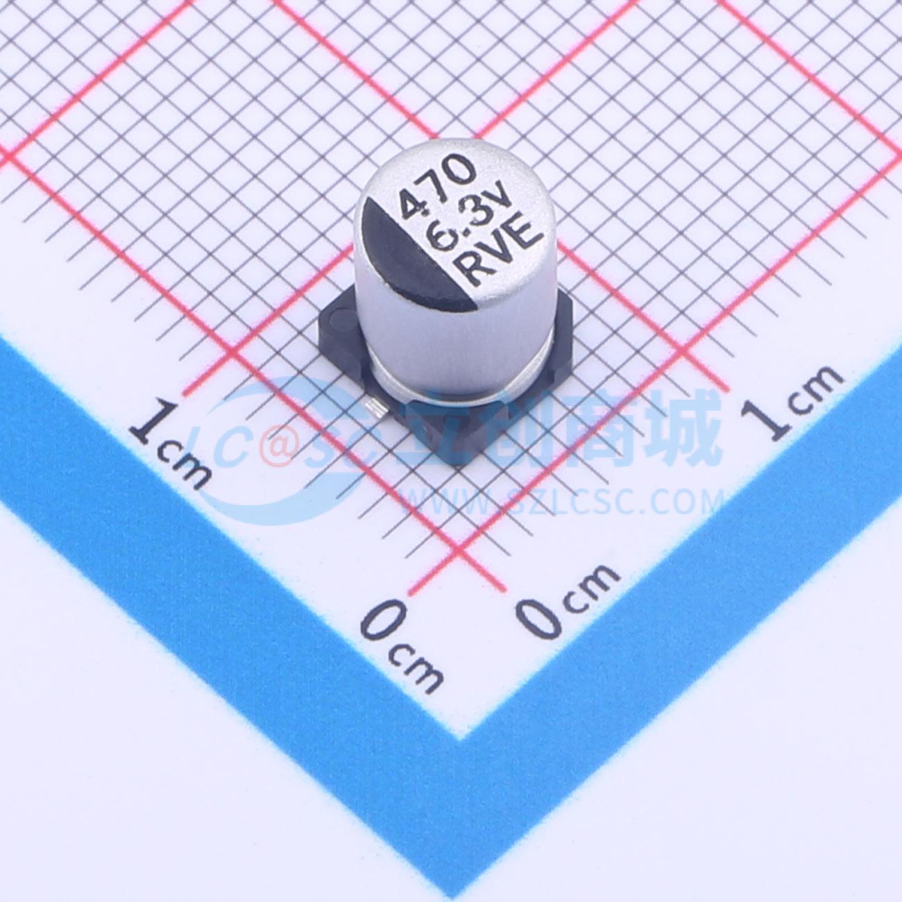 点击查看大图 RVE0J471M0607实物图