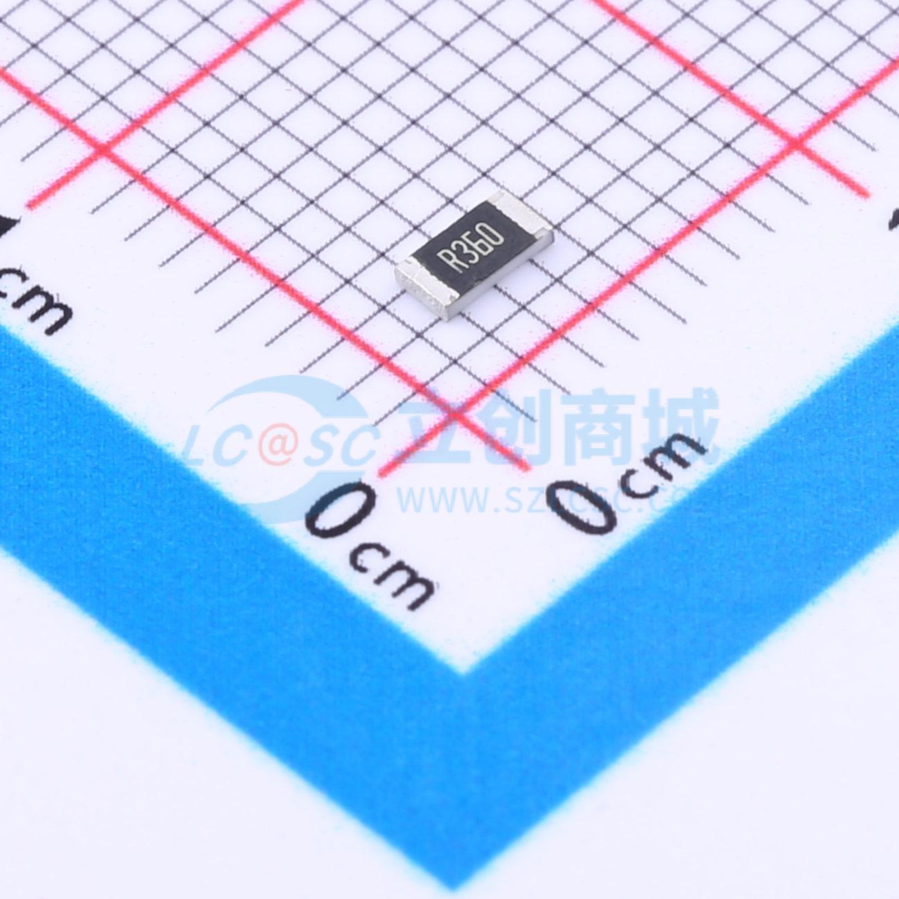 点击查看大图 HoRF1206-1/4W-360mR-1%实物图