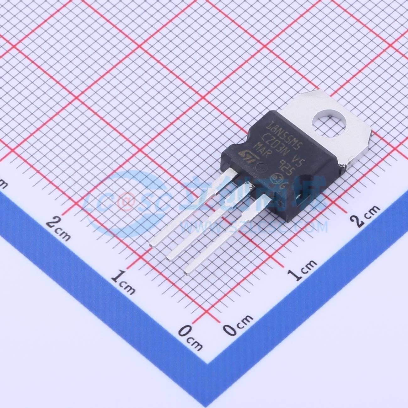 点击查看大图 STP18N55M5实物图