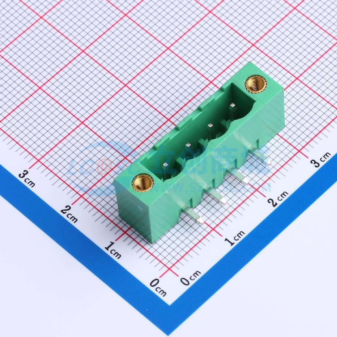 点击查看大图 MX2EDGRM-5.08-04P-GN01-Cu-A实物图