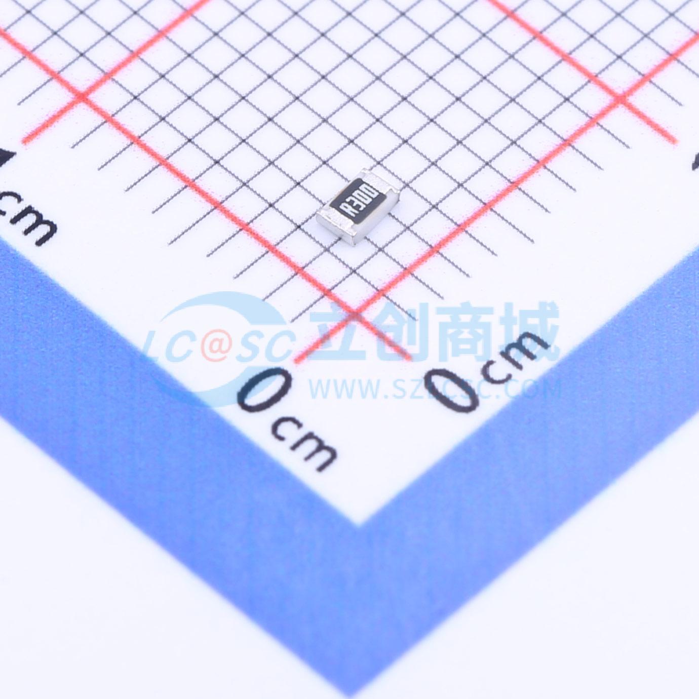点击查看大图 FRL0805JR300TS实物图