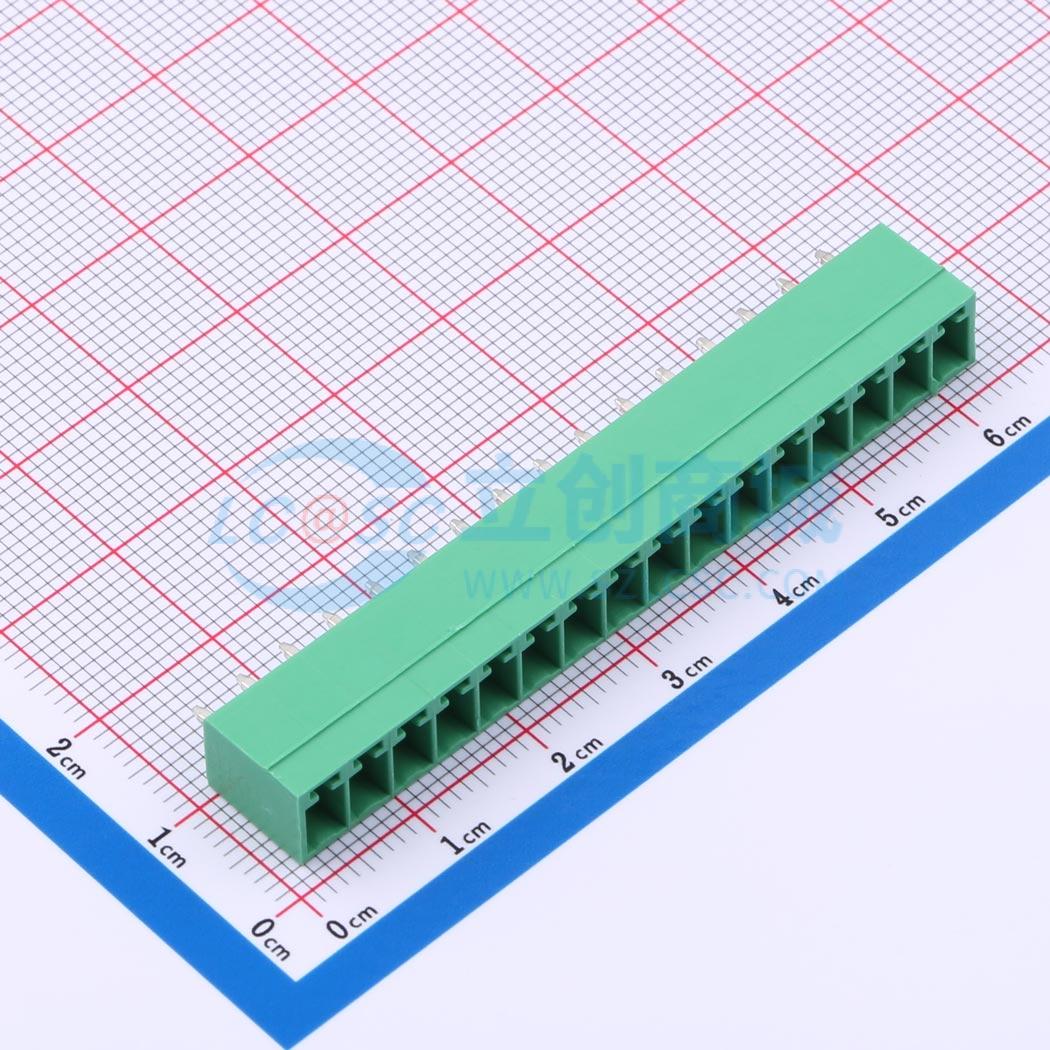 点击查看大图 MX15EDGVC-3.81-16P-GN01-Cu-A实物图