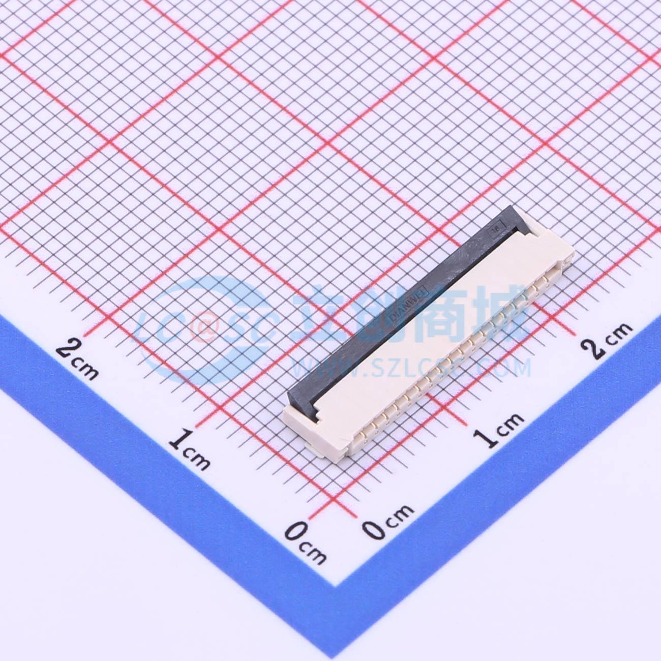 点击查看大图 KH-FPC1.0-H2.0SMT-18P-QCHF实物图