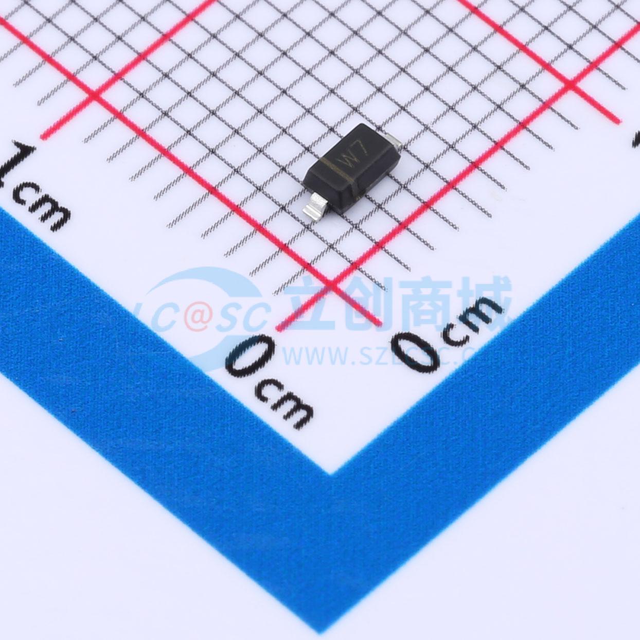 点击查看大图 BZT52C4V7实物图