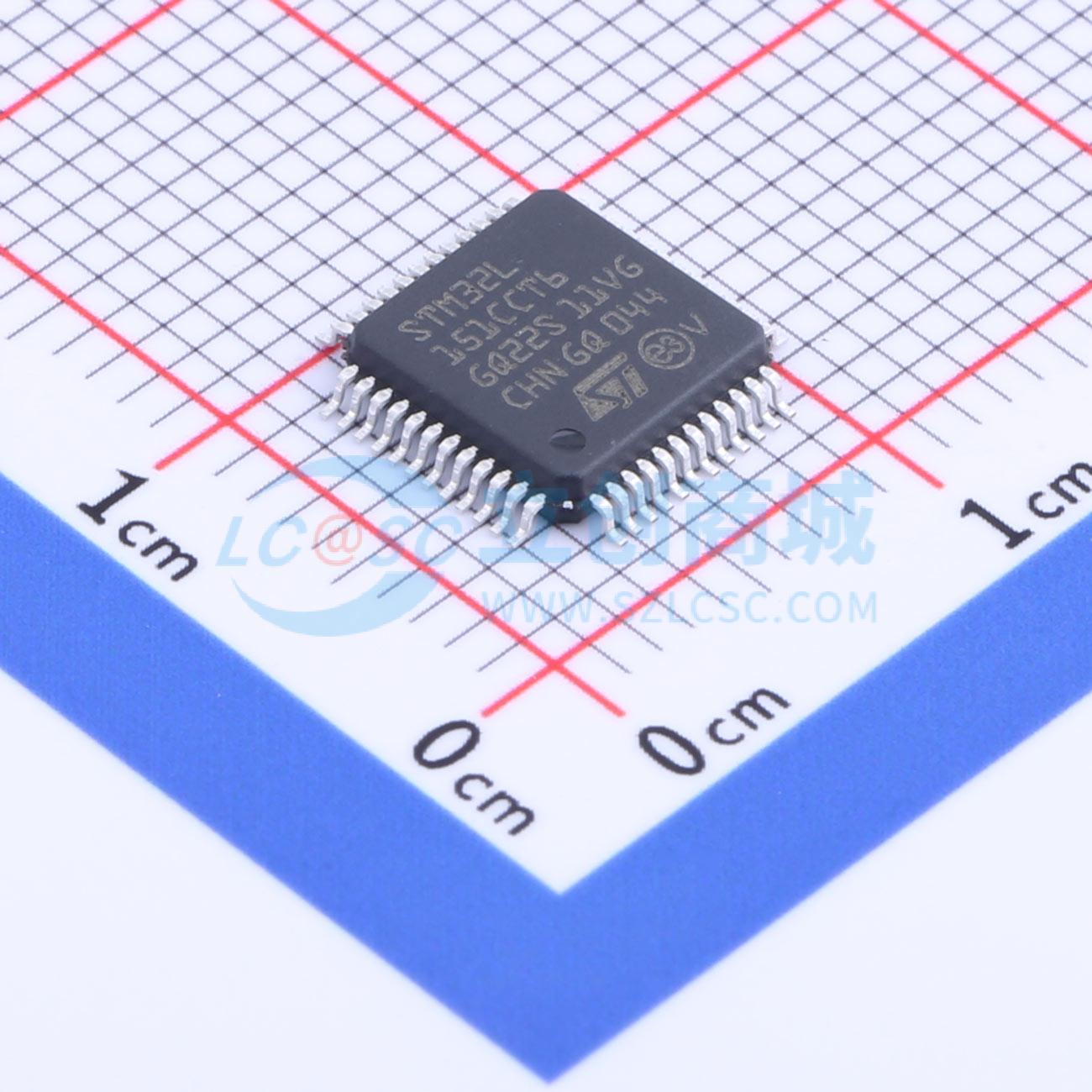 点击查看大图 STM32L151CCT6实物图