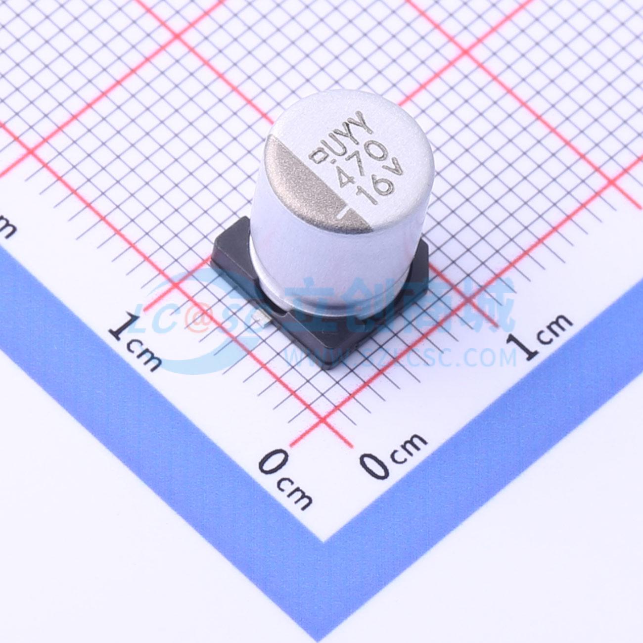 点击查看大图 EMVY160ARA471MHA0G实物图