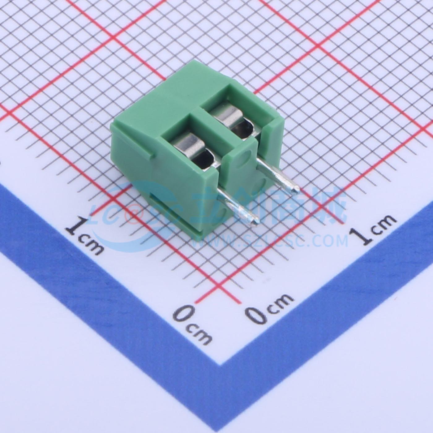 点击查看大图 DB301V-3.81-2P-GN-S实物图