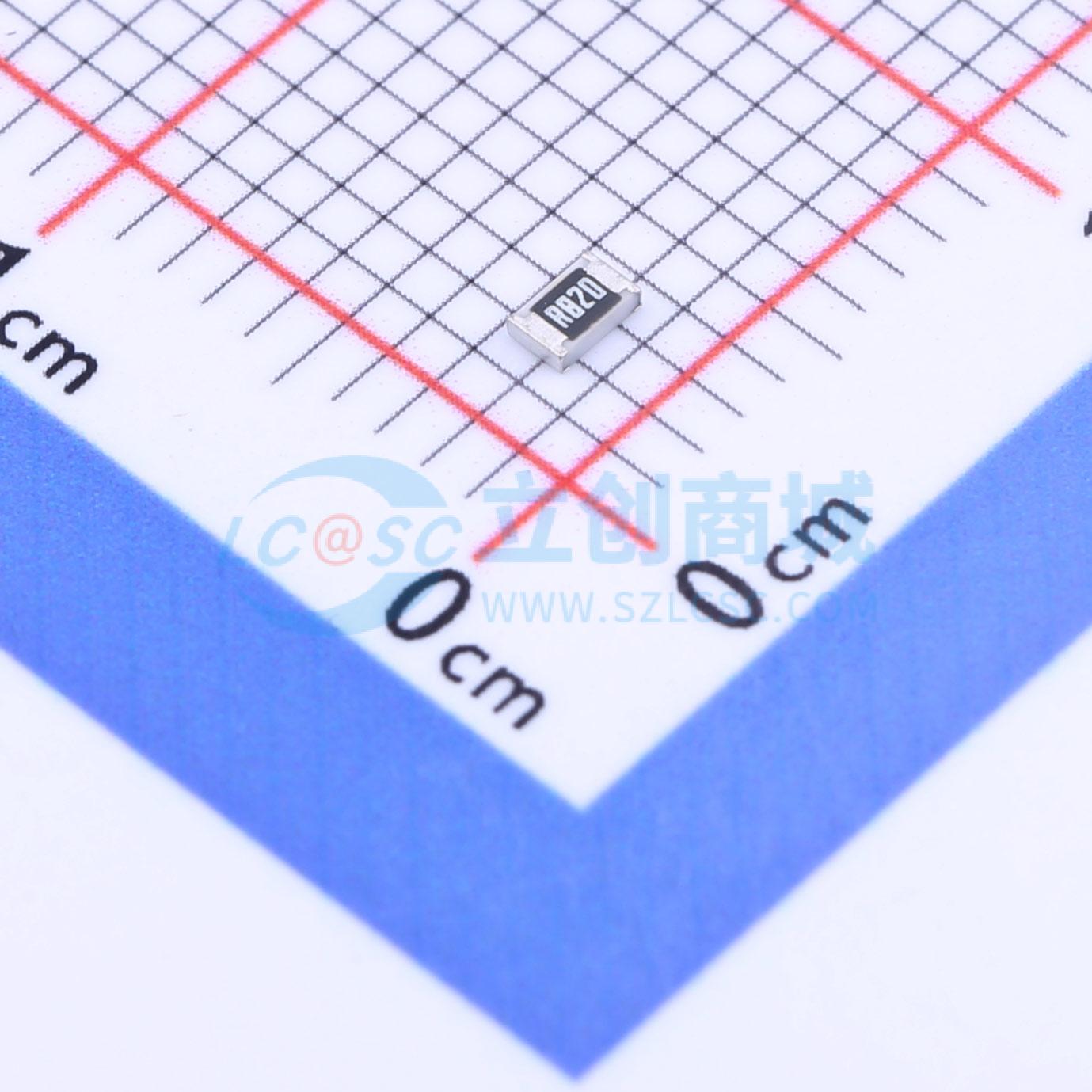点击查看大图 FRL0805JR820TS实物图