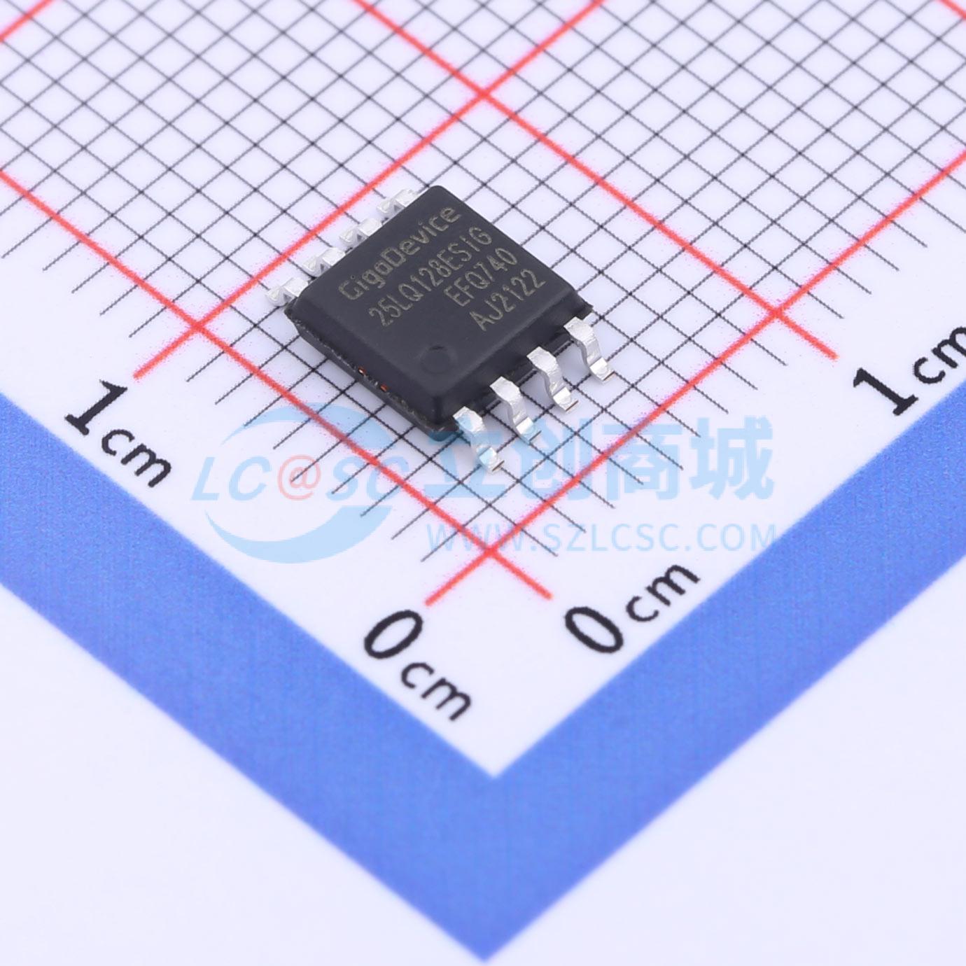 点击查看大图 GD25LQ128ESIGR实物图